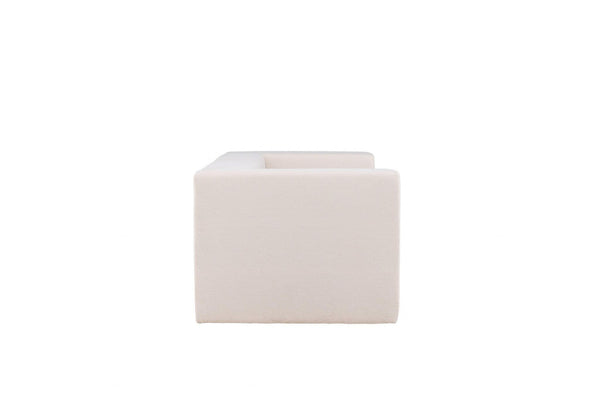 Lumi 3-Seater Sofa | White Linen Modern Living Room Sofa