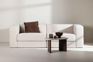 Lumi 3-Seater Sofa | White Linen Modern Living Room Sofa