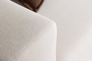 Lumi 3-Seater Sofa | White Linen Modern Living Room Sofa