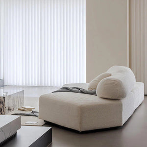 Lumi Modular Cloud 3-Seater Sofa | Contemporary Velvet Upholstered Deep-Seat Modular Sofa with Plush Sponge Cushioning | Modern Living Room Couch - Sleek Furniture