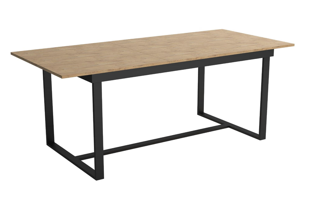 Polish 6–8 Seater Extendable Dining Table | Oak Finish, Durable Laminated Board