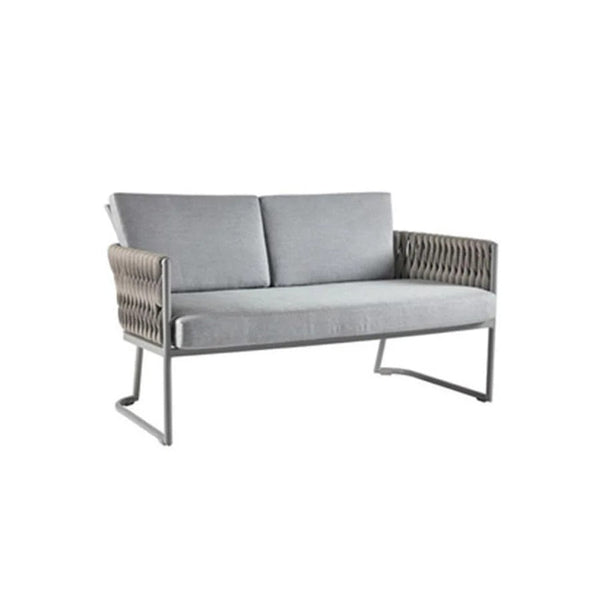 Macleod Garden Dining Table Set Grey Rattan Outdoor Round Dining Table and Chairs Patio Bistro Furniture Set Weather Resistant Garden Seating - Sleek Furniture