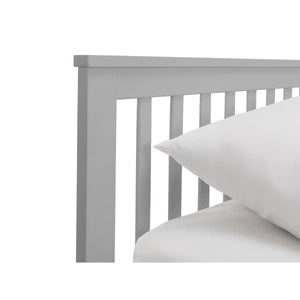 Maisie Light Grey Wooden Captain's Bed with Pull-Out Underbed & Storage Drawers – Single - Sleek Furniture