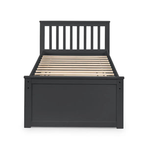 Maisie Single Captain's Bed with Pull-Out Guest Bed & Storage Drawers – White Lacquer - Sleek Furniture