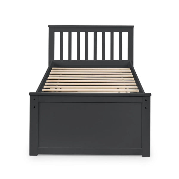 Maisie Single Captain's Bed with Pull-Out Guest Bed & Storage Drawers – White Lacquer - Sleek Furniture