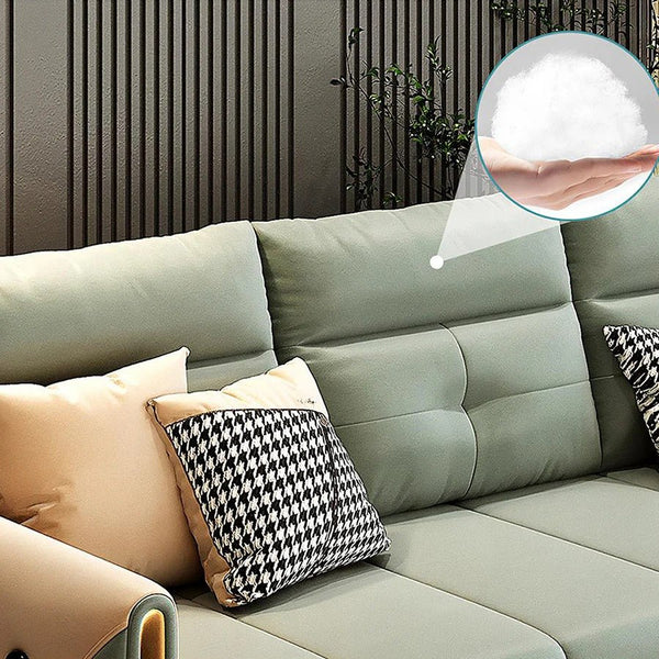 Malhotra L Shape Sofa Bed, Corner Sofa Bed with Pull-Out Sleeping Function, Leathaire Upholstered Modular Lounge Bed Sofa for Living Room – Available in Multiple Sizes & Colours - Sleek Furniture
