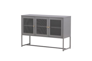 Malla Industrial Cabinet with Mesh Doors | Light Grey Modern Storage Furniture