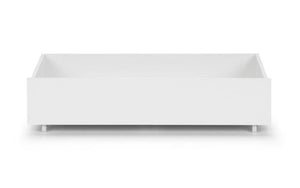 Manhattan Underbed Storage Drawers Set of 2 – White High Gloss Rolling Bedroom Storage for Manhattan Bookcase Bed - Sleek Furniture