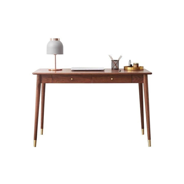 Mare Rosewood Office Desk with Metal Frame – Modern Computer Workstation Writing Table for Home Office & Study - Sleek Furniture