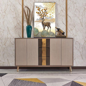 Massa Modern Sideboard Cabinet – MDF & Metal Storage Unit with Multi - Colour Finish (Grey, Blue, White) – Contemporary Storage Cabinet for Living Room, Dining Room & Hallway - Sleek Furniture