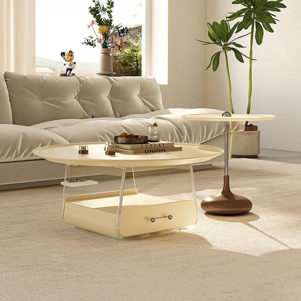 Meral Modern Stainless Steel Coffee Table Set | Contemporary Stylish Center Tables for Living Room Décor - Sleek Furniture