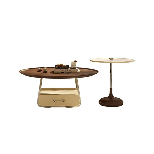 Meral Modern Stainless Steel Coffee Table Set | Contemporary Stylish Center Tables for Living Room Décor - Sleek Furniture