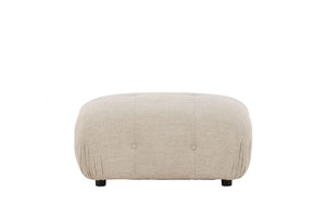 Mika 4-Module Corner Sofa in Beige | Spacious Modular Sofa with Black Legs