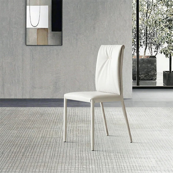Mira Modern Dining Table – White Sintered Stone Top with Luxury Gold Metal Base, Contemporary Designer Dining Table - Sleek Furniture