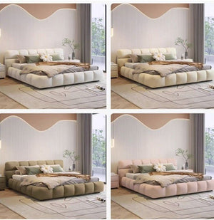 Modern Mamie Velvet Ottoman Storage Bed Frame with Gaslift Lift - Up Storage, Upholstered King Size Bed, Available in Multiple Sizes & Colours - Sleek Furniture
