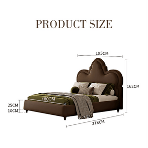 Modern Thalia Wingback King Size Bed Frame with Upholstered Flannelette Headboard, Wooden Double Bed Platform, Contemporary Bedroom Furniture, Black - Sleek Furniture
