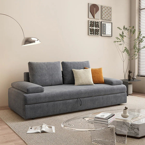 Molly 3-Seater Sofa Bed – Velvet Folding Sofa Bed with High-Density Sponge Filling | Multi-Size Pull Out Sofa Bed UK Style | Space-Saving Convertible Bed for Living Room & Guest Room - Sleek Furniture