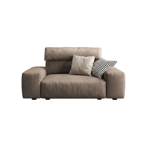 Montgomery 3 Seater Sofa | Modern Leathaire Upholstered Comfortable Living Room Couch | Contemporary 3-Seater Sofa for Home & Lounge - Sleek Furniture