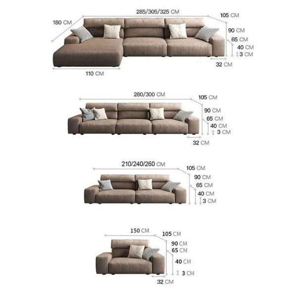 Montgomery 3 Seater Sofa | Modern Leathaire Upholstered Comfortable Living Room Couch | Contemporary 3-Seater Sofa for Home & Lounge - Sleek Furniture