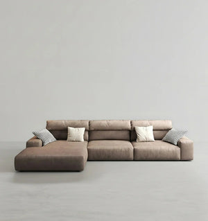 Montgomery 4 Seater Sofa | Modern Leathaire Upholstered Large Comfortable Living Room Couch | Contemporary Family 4-Seater Sofa for Home & Lounge - Sleek Furniture