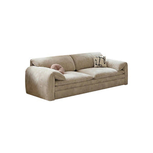 Moore Convertible Sofa Bed with Storage Drawers | Two & Three Seater Modern Sofa Bed for Bedroom & Living Room | Suede Upholstered Sofa Bed with High Density Foam & Steel Frame - Sleek Furniture