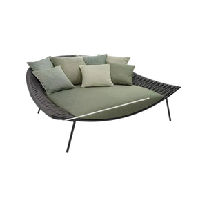 Neptune Outdoor Garden Sofa with Textilene Rope Weaving, Modern Aluminium Patio Couch with Cushioned Seating for Garden, Terrace & Outdoor Lounge - Sleek Furniture