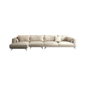 NR23 Four Seater Corner Sofa – Contemporary Leathaire L-Shape Sectional Sofa for Living Room | Modern Comfort Couch with Sturdy Legs | Optional Colours - Sleek Furniture