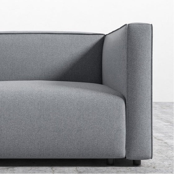 Oakland Modular Four Seater Corner Sofa – Modern Linen Upholstered Sectional Couch with High-Density Foam Cushions, Contemporary Living Room Seating - Sleek Furniture