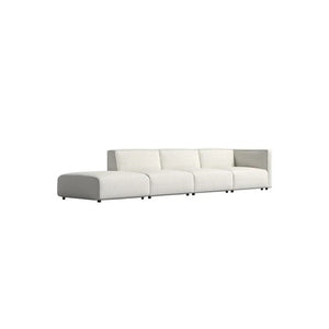 Oakland Modular Four Seater Corner Sofa – Modern Linen Upholstered Sectional Couch with High-Density Foam Cushions, Contemporary Living Room Seating - Sleek Furniture