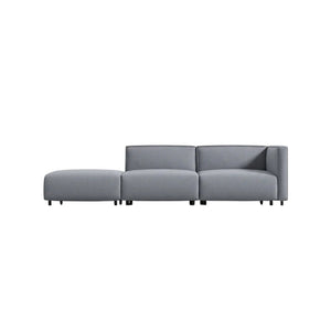Oakland Modular Three Seater Sofa | Contemporary Linen Upholstered 3-Seater Couch with High-Density Foam Cushions | Made-to-Order Living Room Sofa - Sleek Furniture