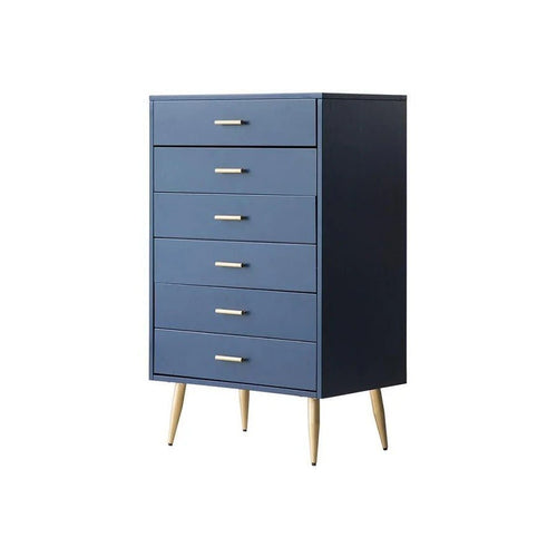 Odie Chest of Drawers with Metal Legs – Modern MDF Storage Cabinet for Bedroom & Living Room, Contemporary Tallboy Unit - Sleek Furniture