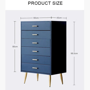 Odie Chest of Drawers with Metal Legs – Modern MDF Storage Cabinet for Bedroom & Living Room, Contemporary Tallboy Unit - Sleek Furniture