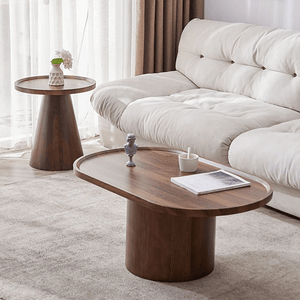 Osric Mid - Century Modern Wooden Coffee Table Set – Contemporary Nesting Tables for Living Room, Stylish Wooden Center Table Set with Durable Build & Elegant Finish - Sleek Furniture