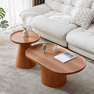 Osric Mid - Century Modern Wooden Coffee Table Set – Contemporary Nesting Tables for Living Room, Stylish Wooden Center Table Set with Durable Build & Elegant Finish - Sleek Furniture