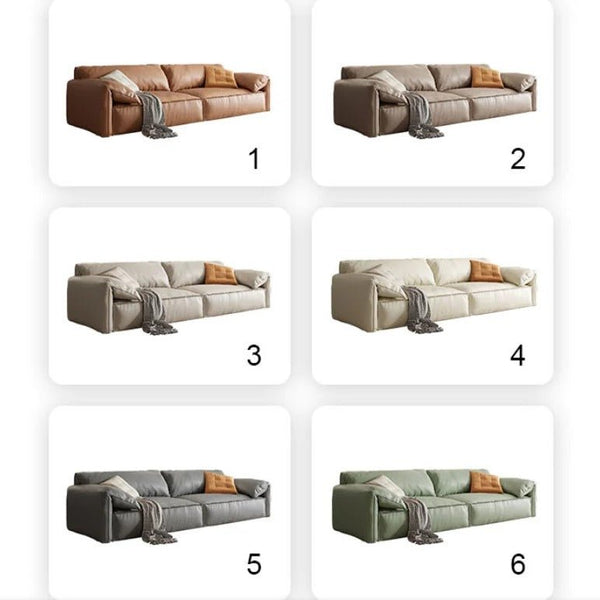 Otto L411 Three Seater Modular Sofa – Contemporary Leathaire Upholstered Couch with High Density Sponge Cushioning, Modern Living Room Seating - Sleek Furniture
