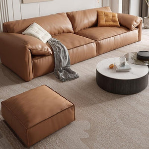Otto L411 Three Seater Modular Sofa – Contemporary Leathaire Upholstered Couch with High Density Sponge Cushioning, Modern Living Room Seating - Sleek Furniture