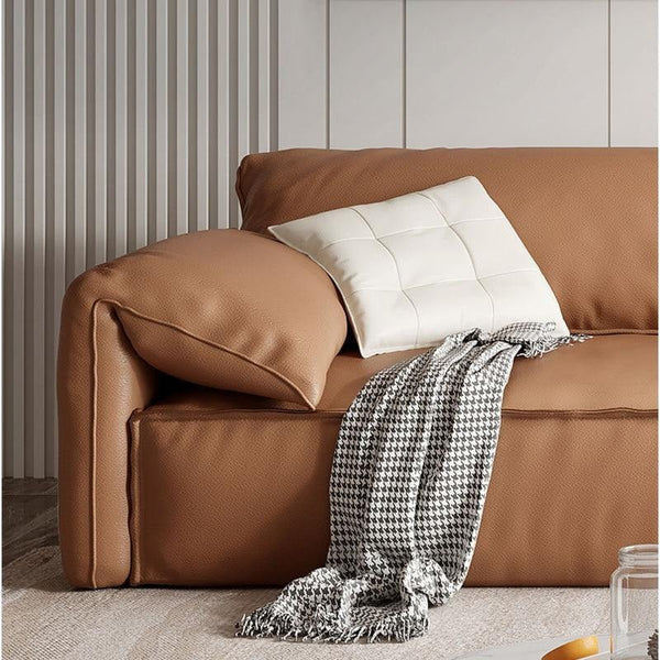 Otto L411 Three Seater Modular Sofa – Contemporary Leathaire Upholstered Couch with High Density Sponge Cushioning, Modern Living Room Seating - Sleek Furniture