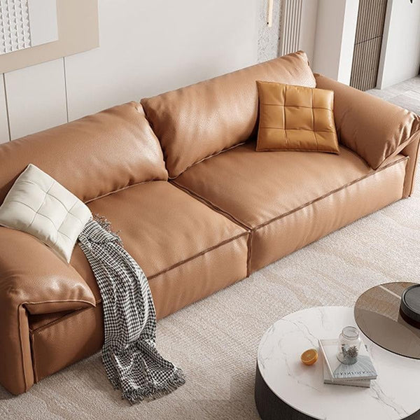 Otto L411 Three Seater Modular Sofa – Contemporary Leathaire Upholstered Couch with High Density Sponge Cushioning, Modern Living Room Seating - Sleek Furniture