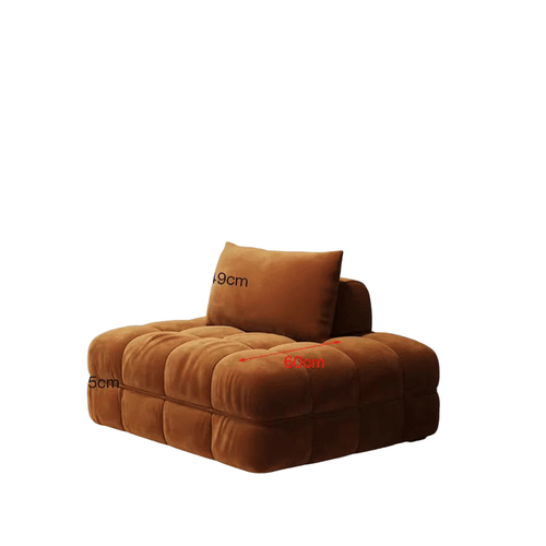 Paloma French 300cm Modular Velvet Sofa | Luxury Three-Seater Bubble Design Couch | Contemporary Deep Seating Sofa for Living Room - Sleek Furniture