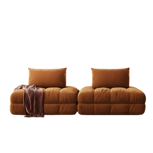 Paloma French 300cm Modular Velvet Sofa | Luxury Three-Seater Bubble Design Couch | Contemporary Deep Seating Sofa for Living Room - Sleek Furniture