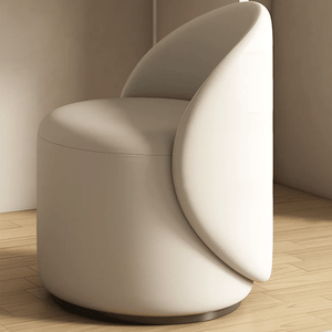 Penelope wooden dressing table in cream finish with storage compartments