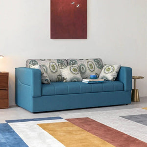 Pérez Two Seater Sofa Bed with Bunk Bed Function, Linen Upholstered Convertible Sofa Bed, Space Saving Pull-Out Sleeper Couch for Living Room & Guest Room - Sleek Furniture