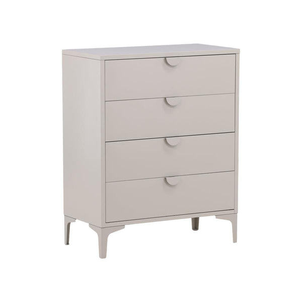 Piring 4-Drawer Beige Steel Cabinet | Modern Office & Home Storage Solution