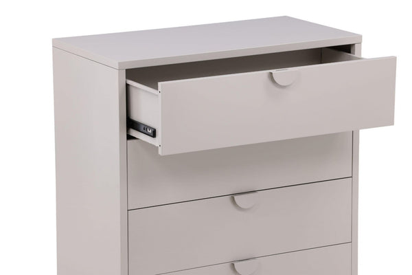 Piring 4-Drawer Beige Steel Cabinet | Modern Office & Home Storage Solution