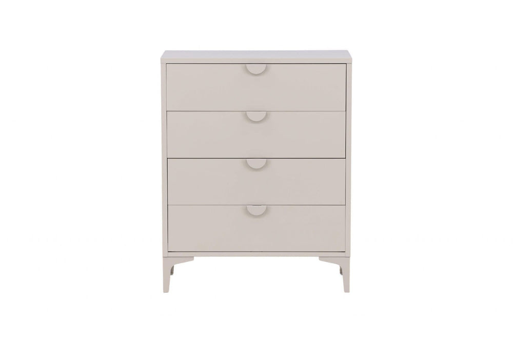 Piring 4-Drawer Beige Steel Cabinet | Modern Office & Home Storage Solution