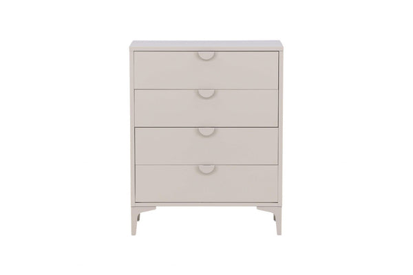 Piring 4-Drawer Beige Steel Cabinet | Modern Office & Home Storage Solution