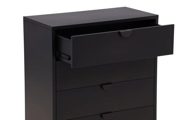 Piring 4-Drawer Black Steel Cabinet | Modern Office & Home Storage Solution