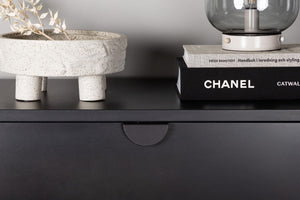 Piring 4-Drawer Black Steel Cabinet | Modern Office & Home Storage Solution