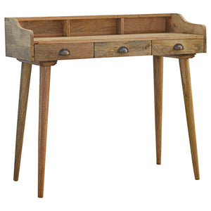 Gallery Back Shell Writing Desk 100 cm tabletop