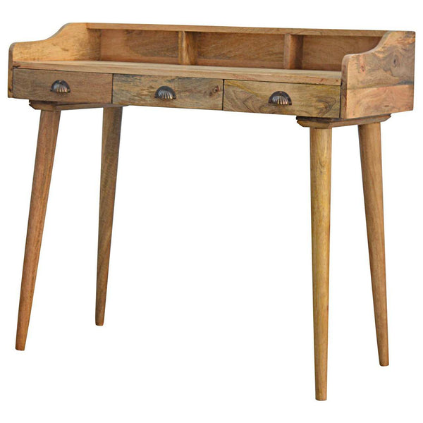 Gallery Back Shell Writing Desk Scandinavian-style legs
